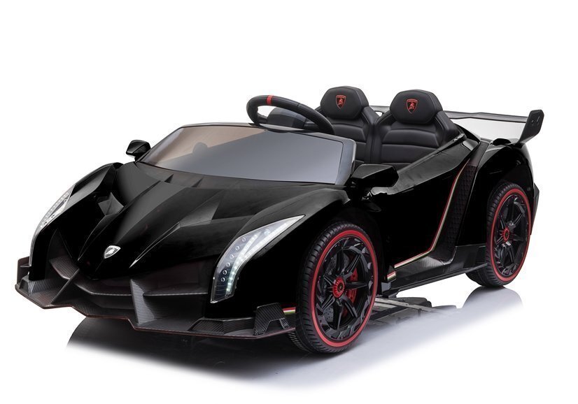 Lamborghini Veneno MP4 sähköauto lapsille, musta hinta ja tiedot | Lasten sähköautot | hobbyhall.fi