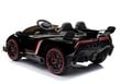 Lamborghini Veneno MP4 sähköauto lapsille, musta hinta ja tiedot | Lasten sähköautot | hobbyhall.fi