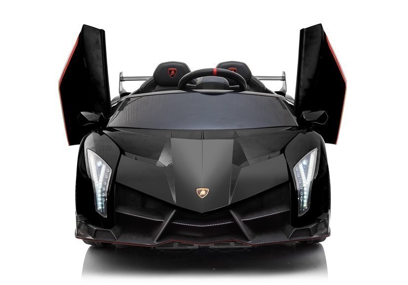 Lamborghini Veneno MP4 sähköauto lapsille, musta hinta ja tiedot | Lasten sähköautot | hobbyhall.fi