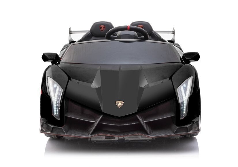 Lamborghini Veneno MP4 sähköauto lapsille, musta hinta ja tiedot | Lasten sähköautot | hobbyhall.fi