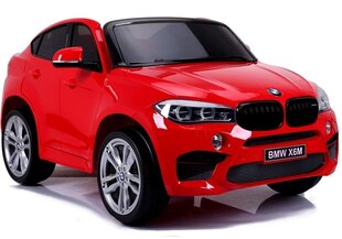 BMW X6M yksipaikkainen sähköauto, punainen hinta ja tiedot | Lasten sähköautot | hobbyhall.fi