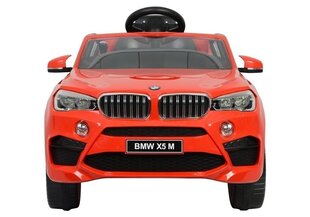 BMW X5M yksipaikkainen sähköauto, punainen hinta ja tiedot | Lasten sähköautot | hobbyhall.fi