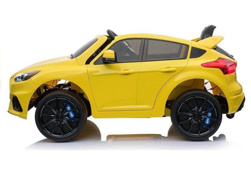 Ford Focus RS, yksipaikkainen sähköauto lapsille, keltainen hinta ja tiedot | Lasten sähköautot | hobbyhall.fi