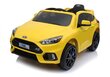 Ford Focus RS, yksipaikkainen sähköauto lapsille, keltainen hinta ja tiedot | Lasten sähköautot | hobbyhall.fi