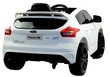 Ford Focus RS, yksipaikkainen sähköauto lapsille, valkoinen hinta ja tiedot | Lasten sähköautot | hobbyhall.fi