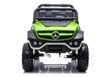 Lasten yksipaikkainen sähköauto Mercedes Unimog, vihreä hinta ja tiedot | Lasten sähköautot | hobbyhall.fi