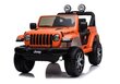 Jeep Wrangler Rubicon, yksipaikkainen sähköauto lapsille, oranssi hinta ja tiedot | Lasten sähköautot | hobbyhall.fi