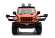 Jeep Wrangler Rubicon, yksipaikkainen sähköauto lapsille, oranssi hinta ja tiedot | Lasten sähköautot | hobbyhall.fi