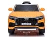 Audi Q8 yksipaikkainen sähköauto lapsille, oranssi hinta ja tiedot | Lasten sähköautot | hobbyhall.fi