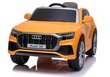 Audi Q8 yksipaikkainen sähköauto lapsille, oranssi hinta ja tiedot | Lasten sähköautot | hobbyhall.fi