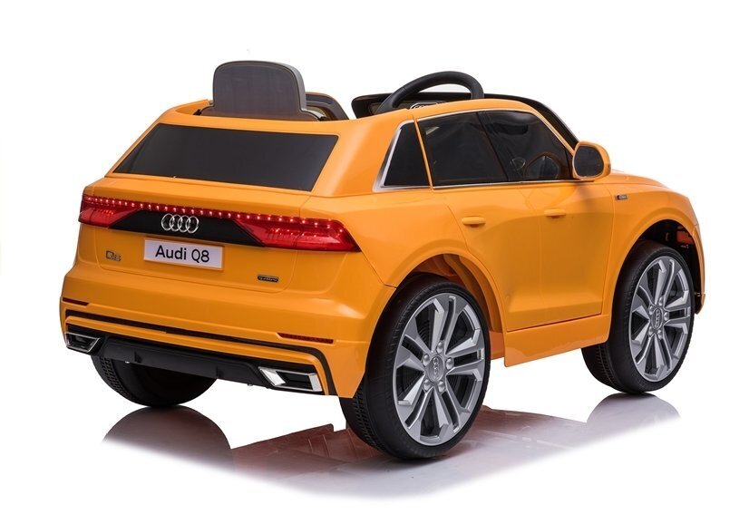 Audi Q8 yksipaikkainen sähköauto lapsille, oranssi hinta ja tiedot | Lasten sähköautot | hobbyhall.fi