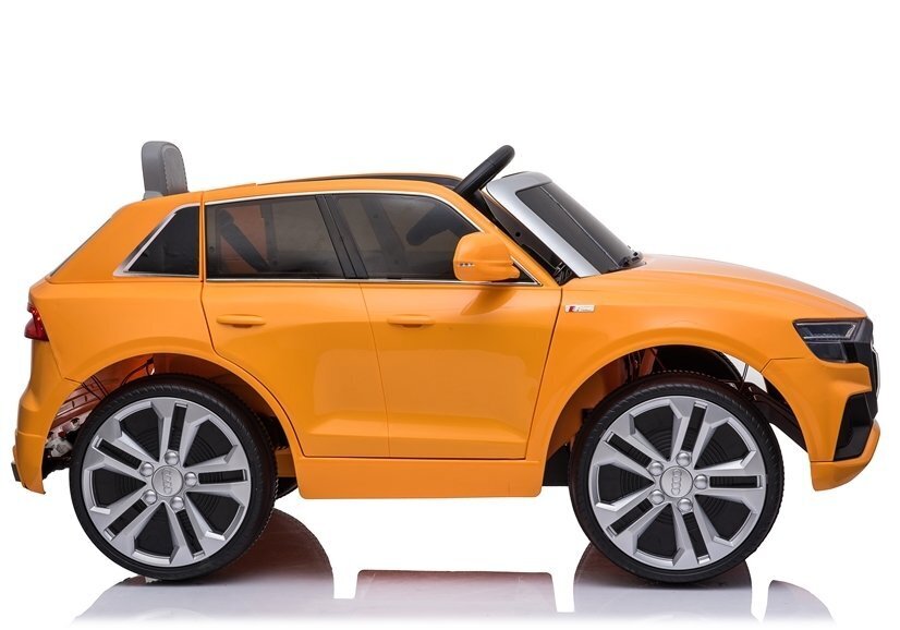 Audi Q8 yksipaikkainen sähköauto lapsille, oranssi hinta ja tiedot | Lasten sähköautot | hobbyhall.fi