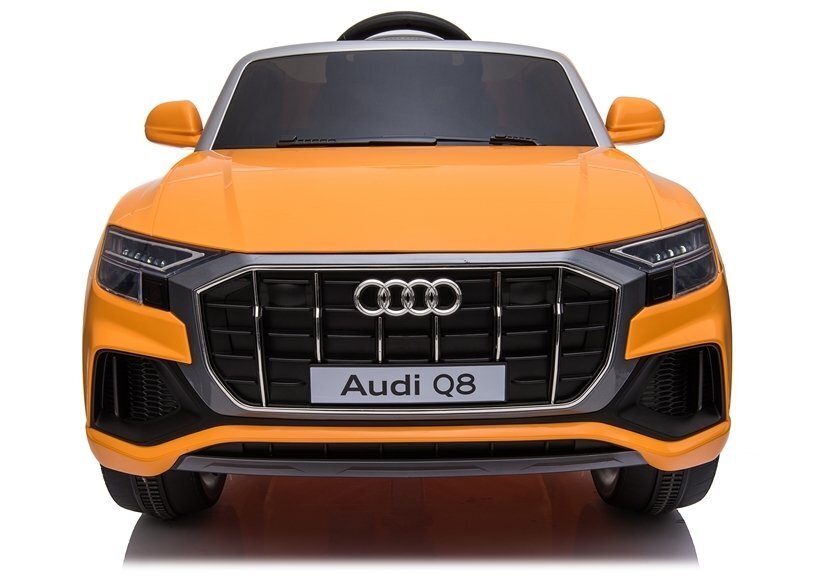 Audi Q8 yksipaikkainen sähköauto lapsille, oranssi hinta ja tiedot | Lasten sähköautot | hobbyhall.fi