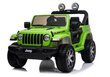 Jeep Wrangler Rubicon, yksipaikkainen sähköauto lapsille, vihreä hinta ja tiedot | Lasten sähköautot | hobbyhall.fi