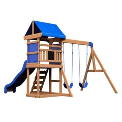 Aurora House Slide Backyard Discovery puinen leikkipaikka hinta ja tiedot | Lasten leikkimökit ja -teltat | hobbyhall.fi