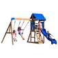 Aurora House Slide Backyard Discovery puinen leikkipaikka hinta ja tiedot | Lasten leikkimökit ja -teltat | hobbyhall.fi