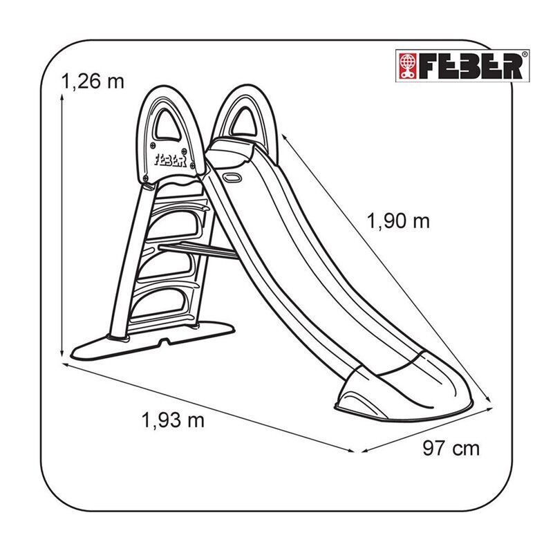 Suuri vesiliukumäki - Feber, sininen hinta ja tiedot | Liukumäet | hobbyhall.fi