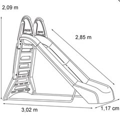 Liukumäki vesiliitännällä Feber, 285cm hinta ja tiedot | Liukumäet | hobbyhall.fi