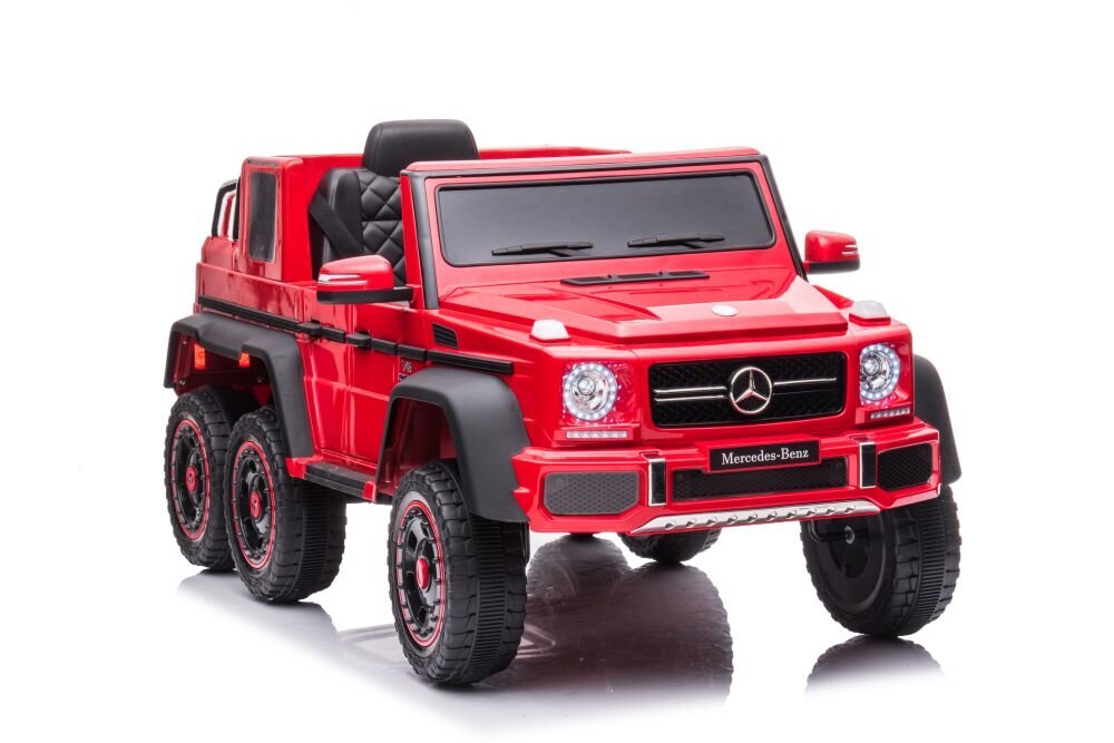 Lasten yksipaikkainen sähköauto Mercedes G63 6x6 6x6, punainen. hinta ja tiedot | Lasten sähköautot | hobbyhall.fi