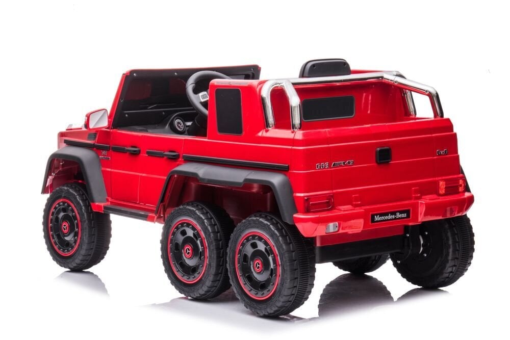 Lasten yksipaikkainen sähköauto Mercedes G63 6x6 6x6, punainen. hinta ja tiedot | Lasten sähköautot | hobbyhall.fi