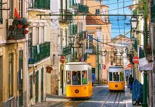 Puzzle 1000 pieces - Lissabonin raitiovaunut, Portugali hinta ja tiedot | Castorland Lapset | hobbyhall.fi