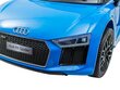 Audi R8 yksipaikkainen sähköauto, sininen hinta ja tiedot | Lasten sähköautot | hobbyhall.fi