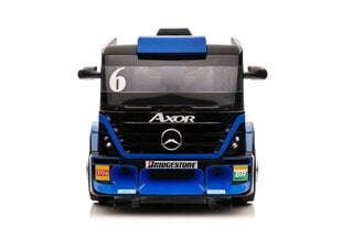 Mercedes XMX622B LCD yksipaikkainen sähköauto perävaunulla, sininen hinta ja tiedot | Lasten sähköautot | hobbyhall.fi