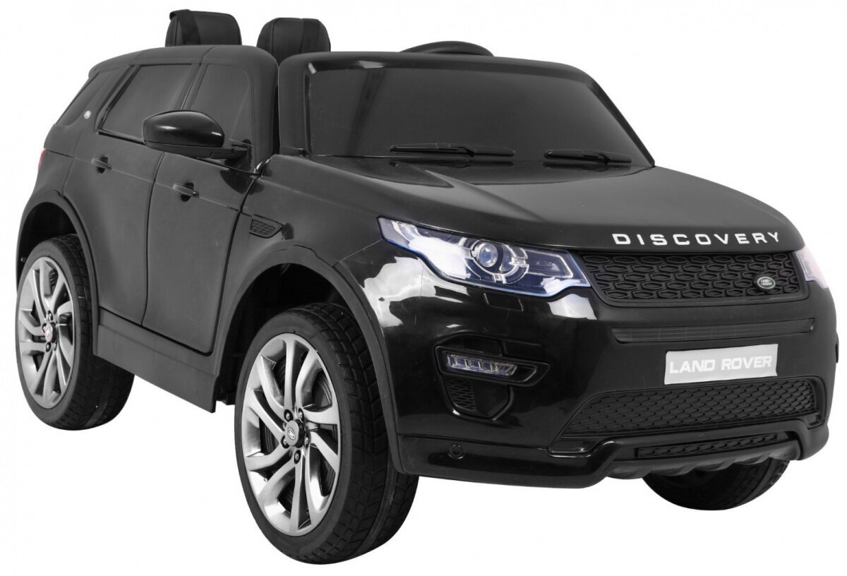 Land Rover Discovery yksipaikkainen sähköauto, musta hinta ja tiedot | Lasten sähköautot | hobbyhall.fi