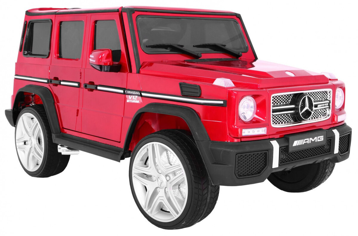 Mercedes G65 AMG yksipaikkainen sähköauto, punainen lakattu hinta ja tiedot | Lasten sähköautot | hobbyhall.fi