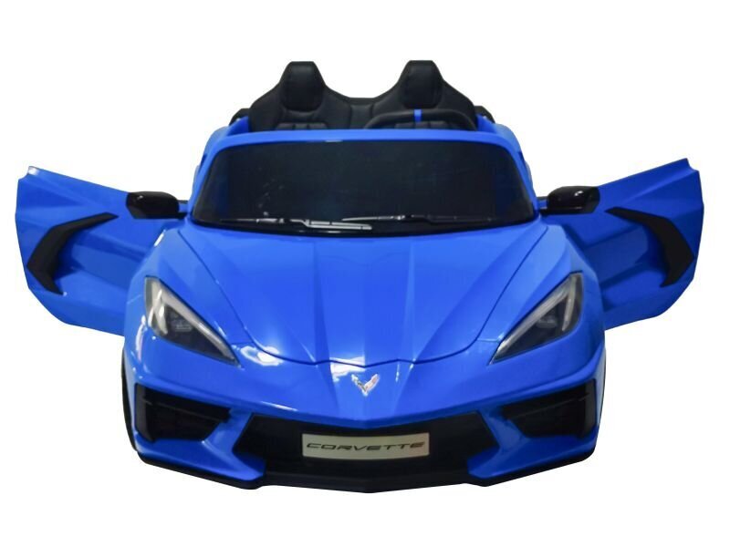 Lasten kaksipaikkainen sähköauto - Corvette Stingray, sininen hinta ja tiedot | Lasten sähköautot | hobbyhall.fi