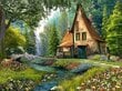 Castorland palapeli Toadstool Cottage, 2000 osaa hinta ja tiedot | Palapelit | hobbyhall.fi