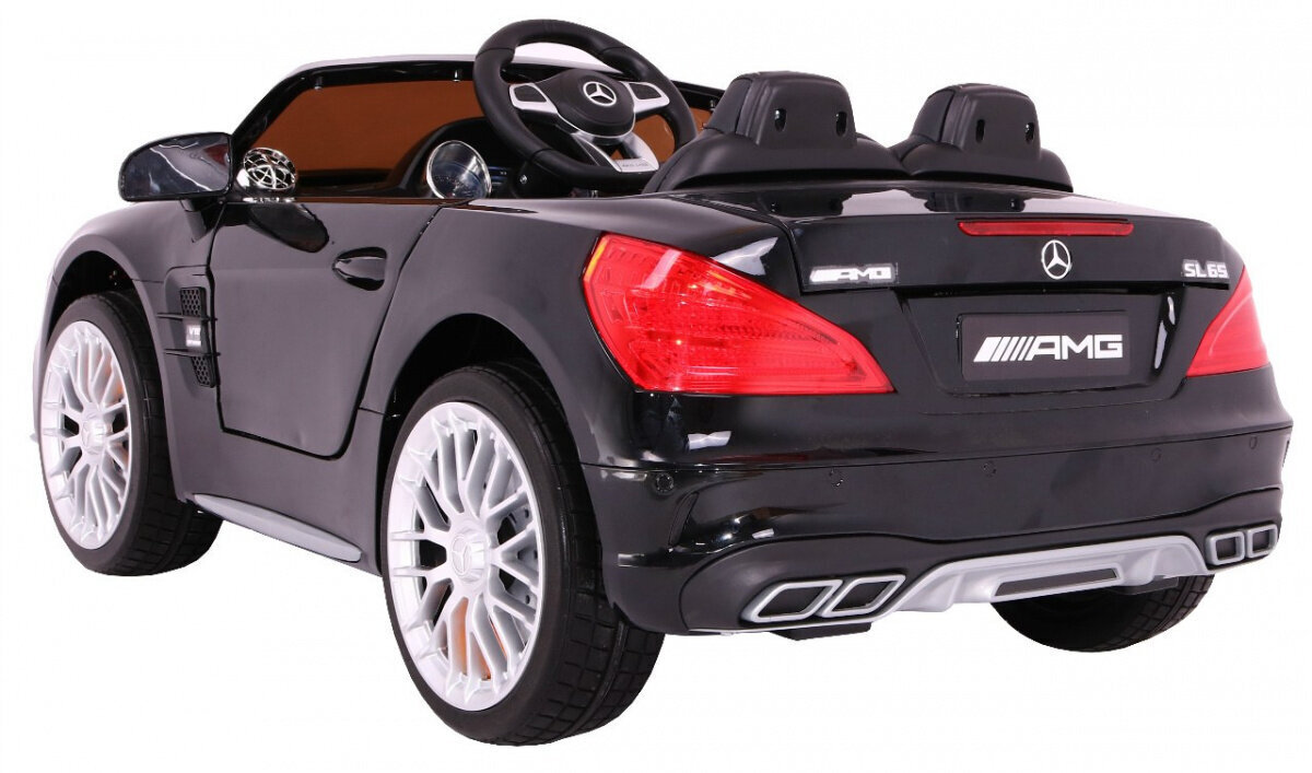 Mercedes AMG SL65 sähköauto lapsille, musta hinta ja tiedot | Lasten sähköautot | hobbyhall.fi