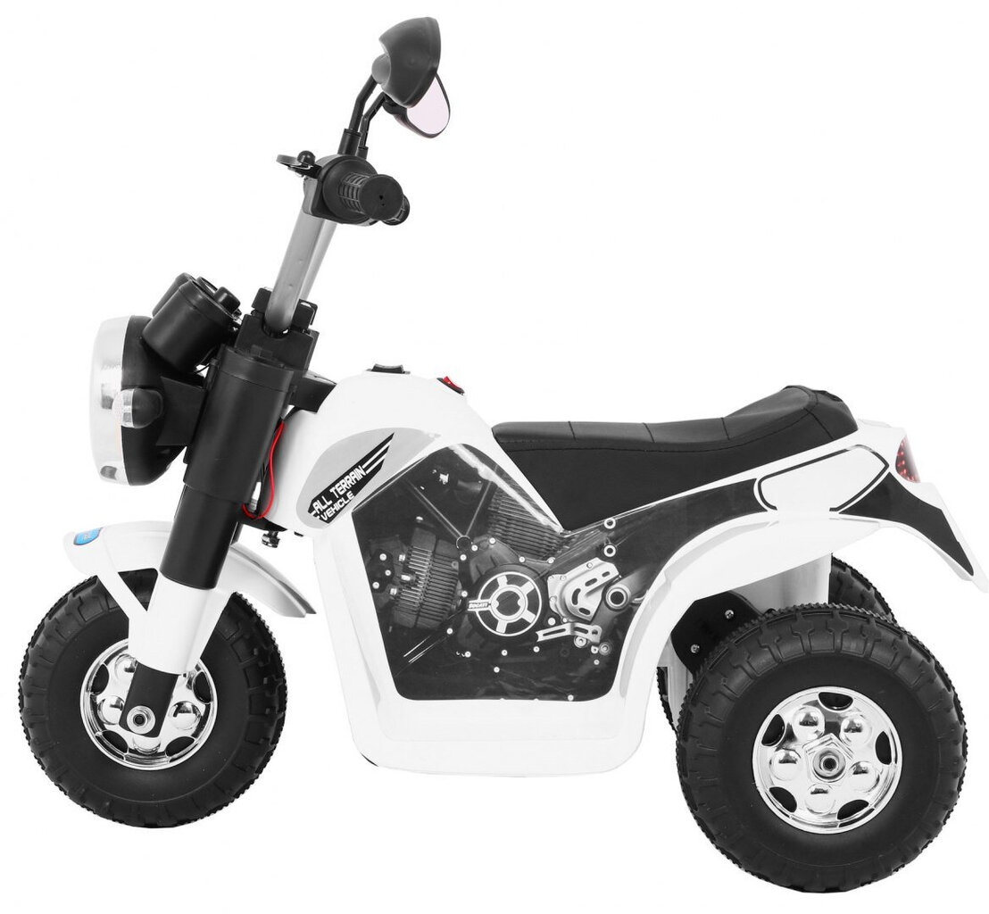 Sähkömoottoripyörä MiniBike, valkoinen hinta ja tiedot | Lasten sähköautot | hobbyhall.fi