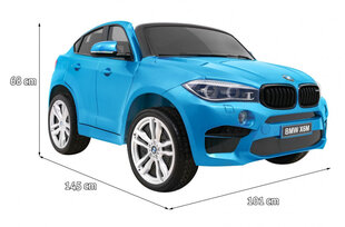 BMW X6M XXL sähköauto lapsille, sininen hinta ja tiedot | Lasten sähköautot | hobbyhall.fi