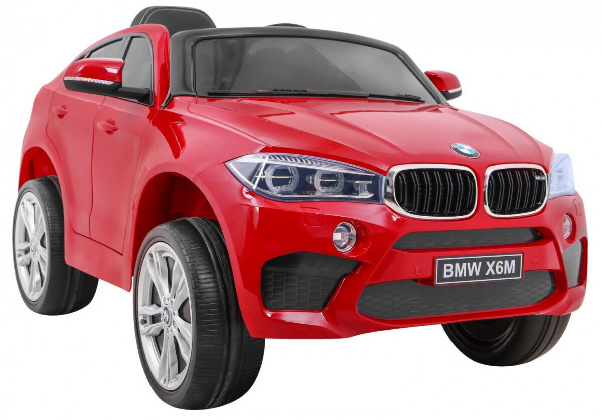 BMW X6M sähköauto lapsille, punainen hinta ja tiedot | Lasten sähköautot | hobbyhall.fi