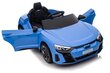 Lasten yksipaikkainen sähköauto - Audi E GT, sininen hinta ja tiedot | Lasten sähköautot | hobbyhall.fi