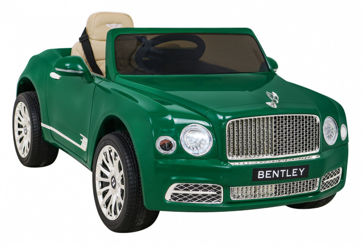 Bentley Mulsanne, yksipaikkainen sähköauto lapsille, vihreä hinta ja tiedot | Lasten sähköautot | hobbyhall.fi