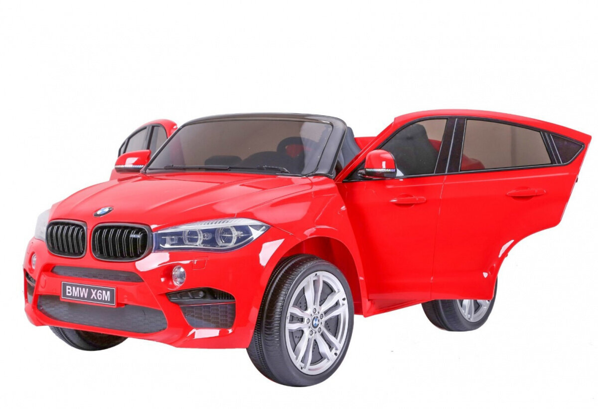 BMW X6M XXL sähköauto, punainen hinta ja tiedot | Lasten sähköautot | hobbyhall.fi