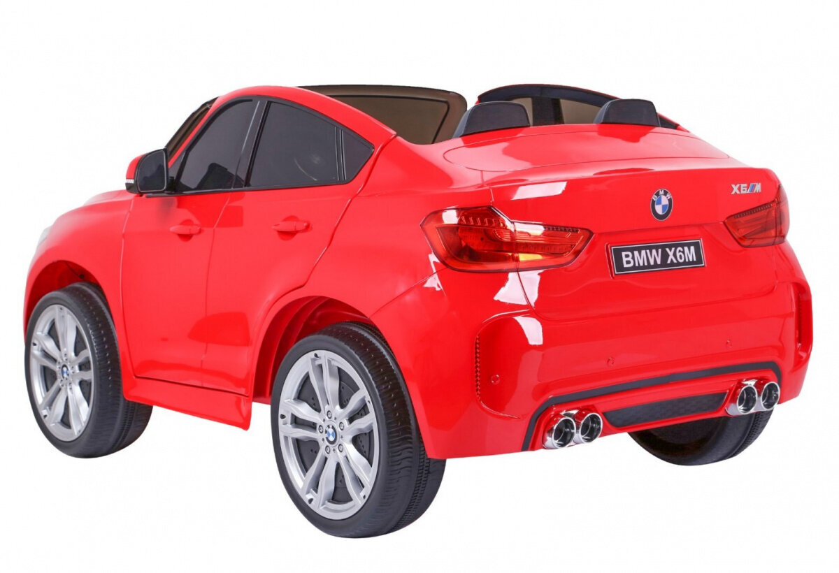 BMW X6M XXL sähköauto, punainen hinta ja tiedot | Lasten sähköautot | hobbyhall.fi