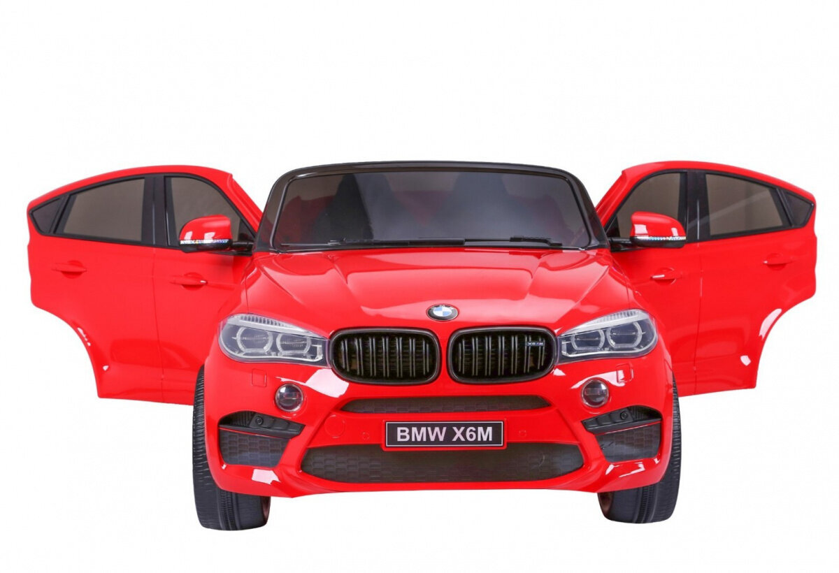 BMW X6M XXL sähköauto, punainen hinta ja tiedot | Lasten sähköautot | hobbyhall.fi