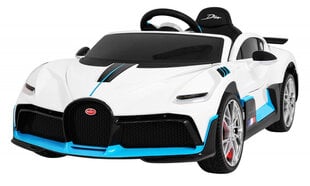 Bugatti Divo yksipaikkainen sähköauto, valkoinen hinta ja tiedot | Lasten sähköautot | hobbyhall.fi