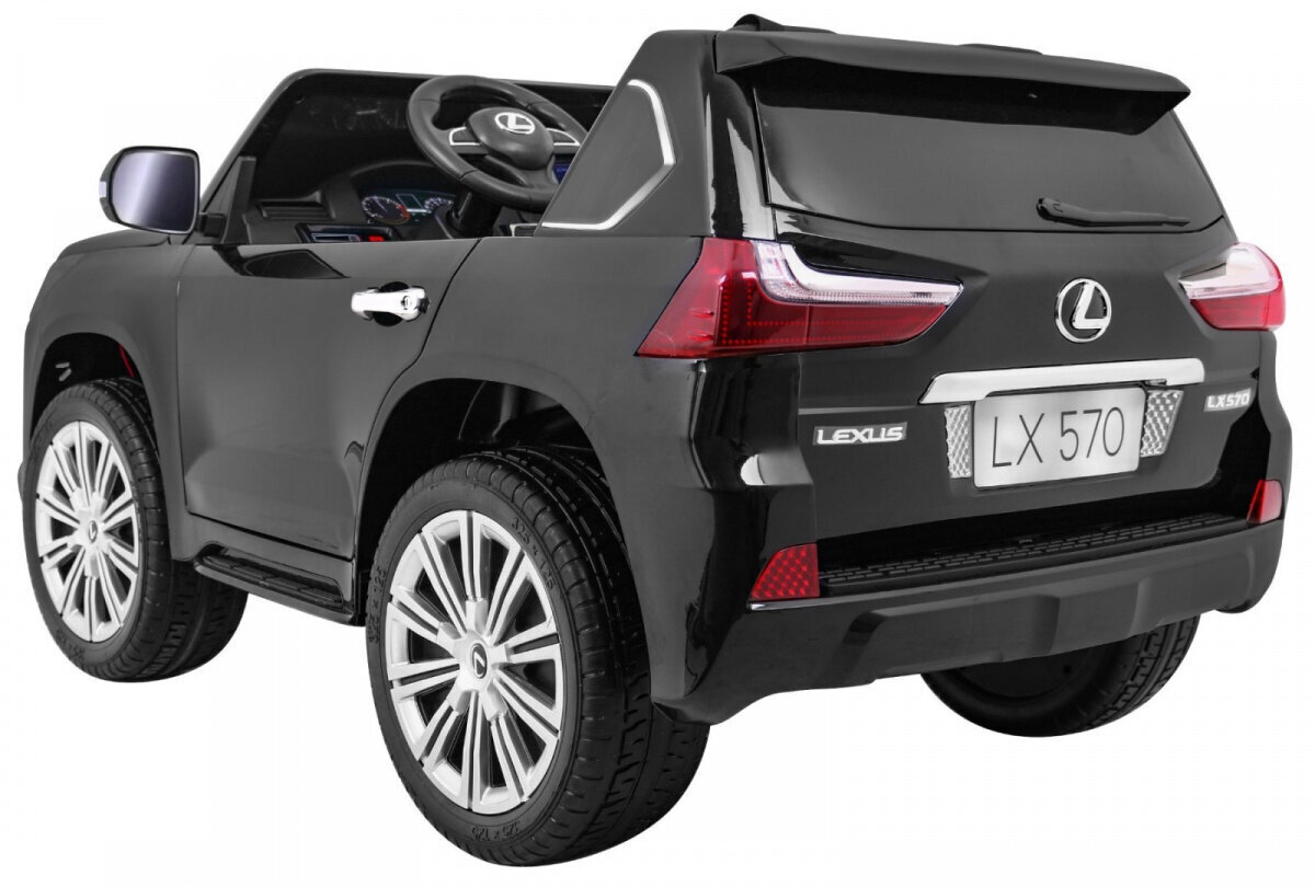 Lexus LX570 sähköauto lapsille, musta hinta ja tiedot | Lasten sähköautot | hobbyhall.fi