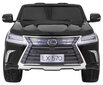 Lexus LX570 sähköauto lapsille, musta hinta ja tiedot | Lasten sähköautot | hobbyhall.fi