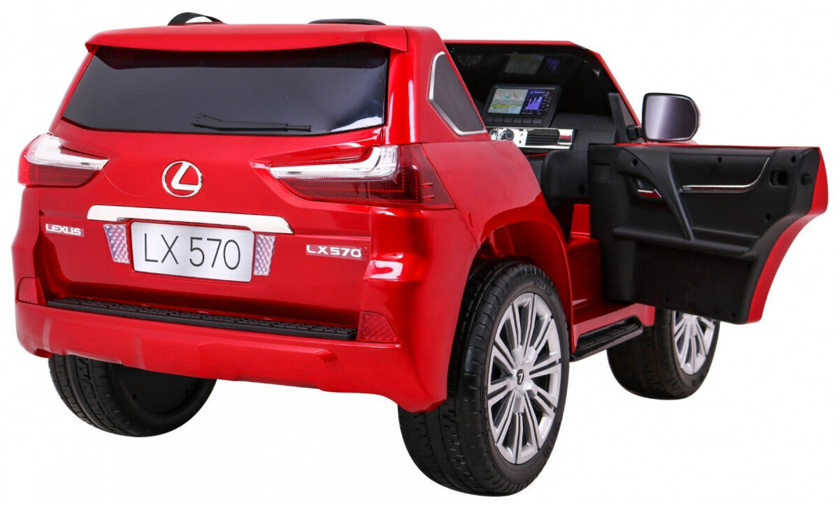 Lexus LX570 sähköauto lapsille, punainen hinta ja tiedot | Lasten sähköautot | hobbyhall.fi