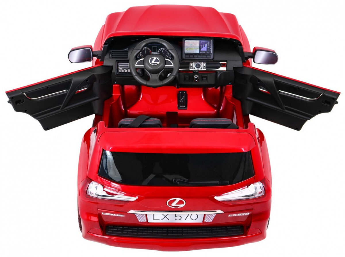 Lexus LX570 sähköauto lapsille, punainen hinta ja tiedot | Lasten sähköautot | hobbyhall.fi