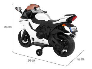 Sähkömoottoripyörä R1 Superbike, valkoinen hinta ja tiedot | Lasten sähköautot | hobbyhall.fi