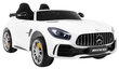 Mercedes-Benz GT R 4x4 sähkökäyttöinen kaksipaikkainen, valkoinen hinta ja tiedot | Lasten sähköautot | hobbyhall.fi