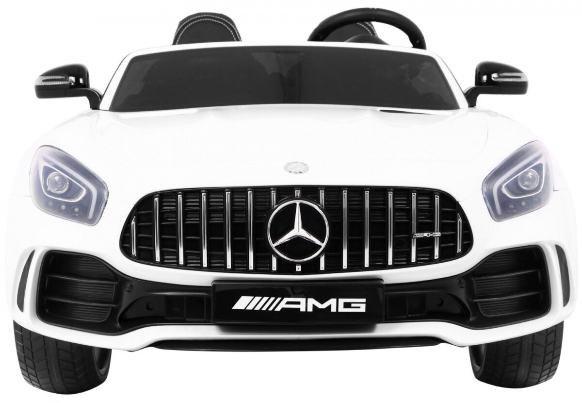 Mercedes-Benz GT R 4x4 sähkökäyttöinen kaksipaikkainen, valkoinen hinta ja tiedot | Lasten sähköautot | hobbyhall.fi