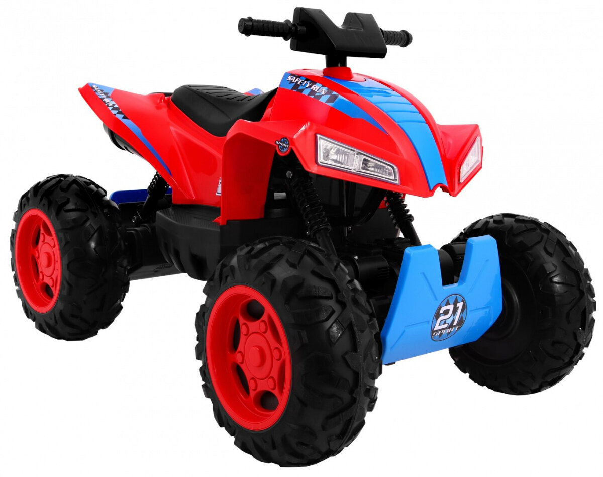 Quad Sport Run 4x4, punainen hinta ja tiedot | Lasten sähköautot | hobbyhall.fi