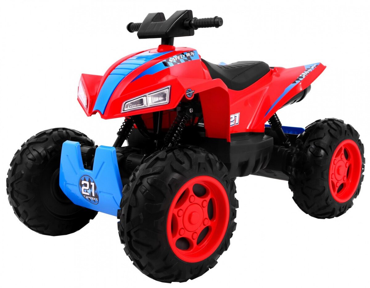 Quad Sport Run 4x4, punainen hinta ja tiedot | Lasten sähköautot | hobbyhall.fi